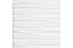 FASÄDE Dunes Horizontal Decorative Vinyl Glue Up Ceiling Panel in Matte White (12X12 Inch Sample)