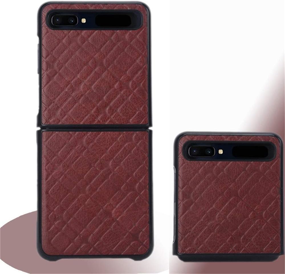 Zhusha Protective Housing Foldable Screen Holster Shockproof Full Cover Phone Case for Samsung Galaxy Z Flip SM-F700F (Color : Wine Red)