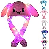 ZCINT Bunny Hats - Funny Plush Bunny Ears Moving Jumping Rabbit Hats for Christmas Party Cosplay