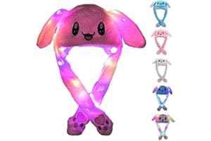 ZCINT Bunny Hats - Funny Plush Bunny Ears Moving Jumping Rabbit Hats for Christmas Party Cosplay