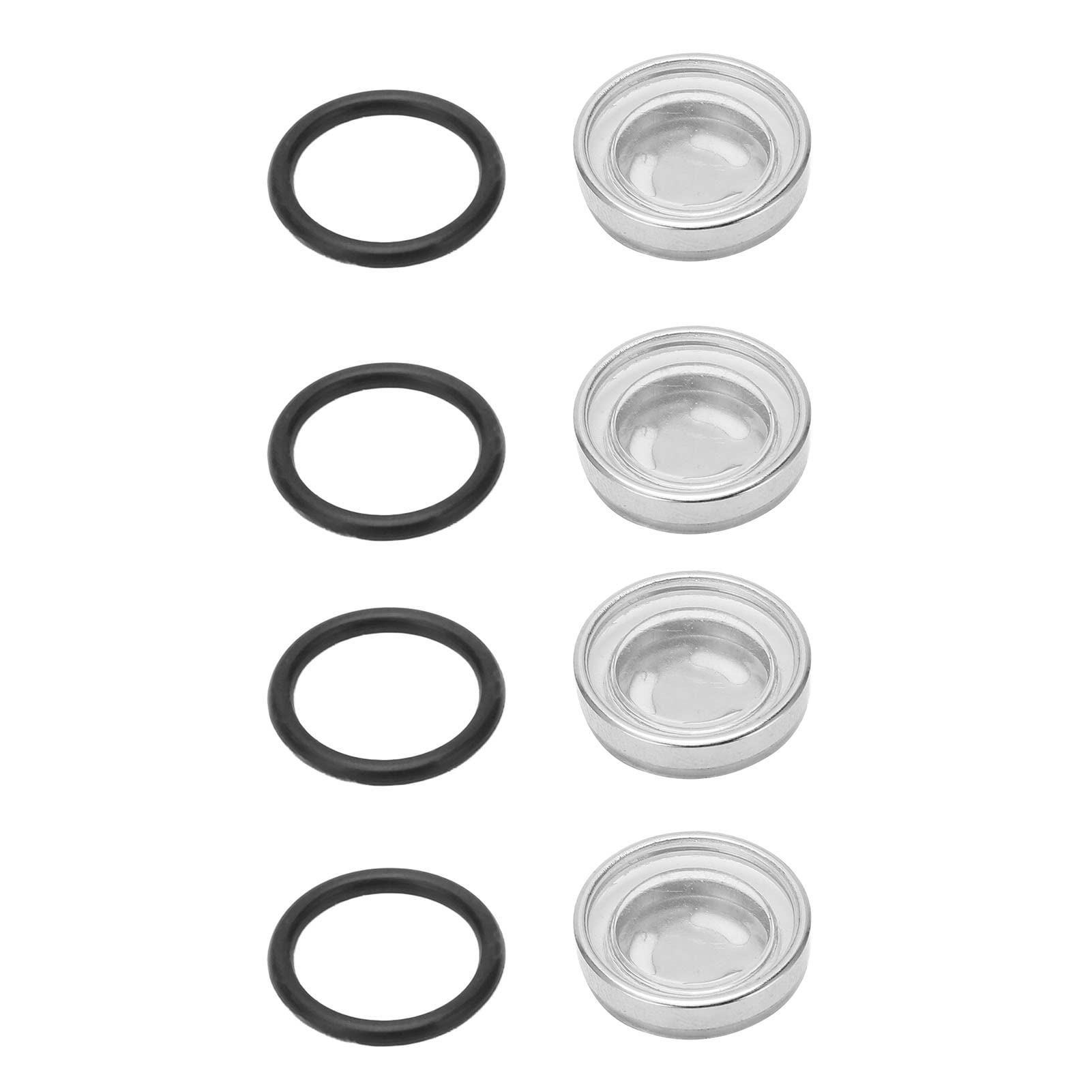 Photo 1 of Brake Master Cylinder Gasket Set, 4 Pcs Brake Master Cylinder Reservoir Sight Gasket Set Motorcycle Accessory for Scooter ATV Dirt Bike