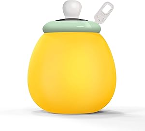 Night Lights for Kids Soft Silicone Baby Night Light with Touch Sensor, Bedside Lamp Adjustable Warm/Cool LED Baby Nursery Lamp, Portable and Rechargeable Bedroom Lights Green