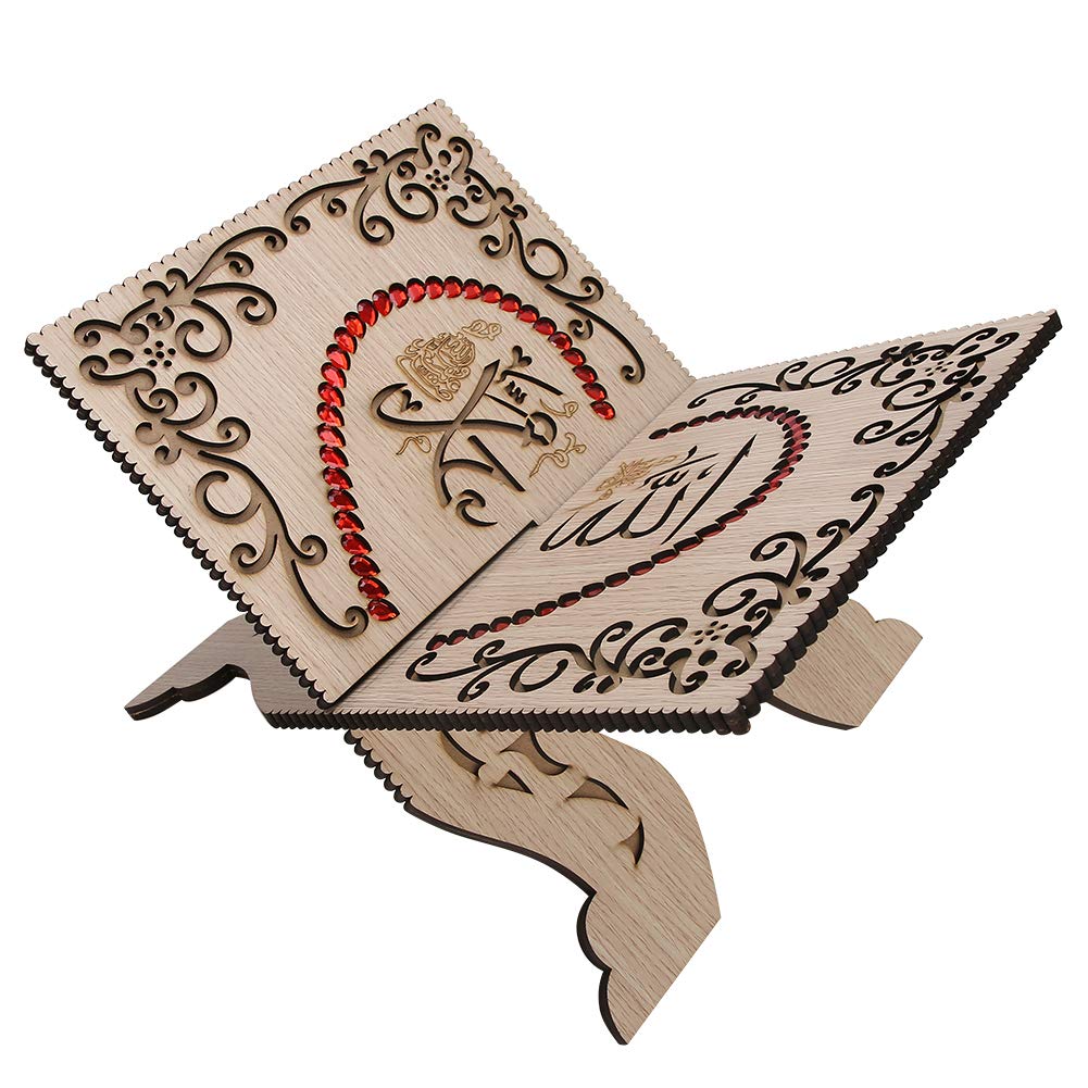 Book Holder Board Quran Stand Detachable Quran Scripture Books Stand Holders for Home Office Decoration Ornament Muslim Religious Supplies