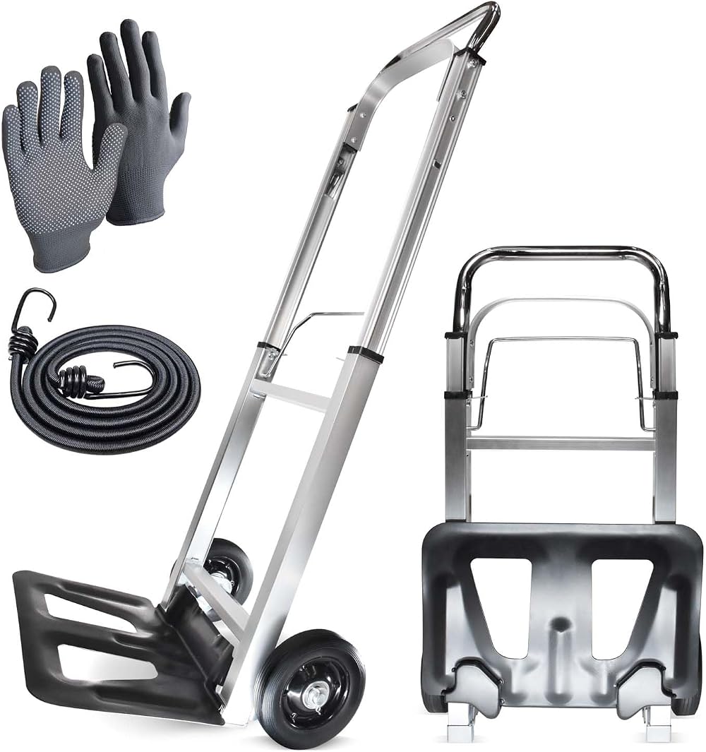 WMR Heavy Duty Aluminium Folding Hand Truck Trolley 90kg Load Capacity