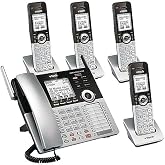VTech Small Business System 80-0328-00 4-Line Cordless Phone, Silver/Black
