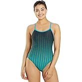 Sporti Thin Strap Athletic One Piece Swimsuit for Women - Solid Bathing Swimsuits for Competiton - Multi Color Selection