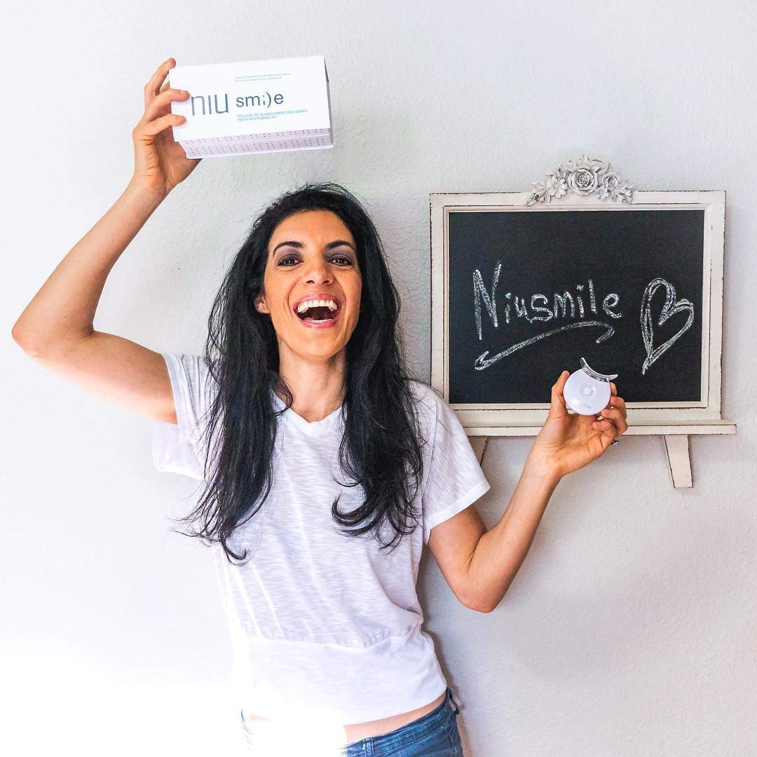 Niusmile Teeth Whitening System | #1 Dentist Recommended Activated Charcoal Teeth Whitening Kit | Teeth Whitening Kit with LED Light + Mouth Tray + Organic Coconut & Peppermint Teeth Whitening Gel: Beauty