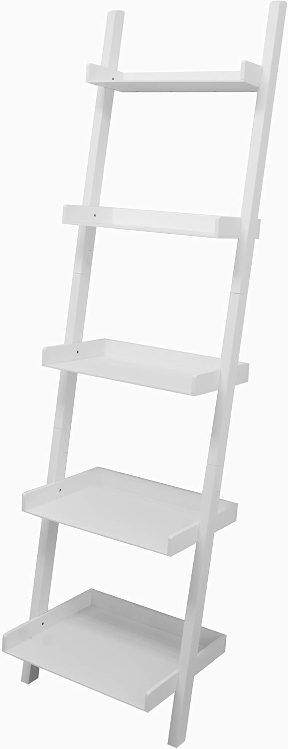 kieragrace Providence Hadfield Leaning Shelf - White, 18" by 66": Home & Kitchen