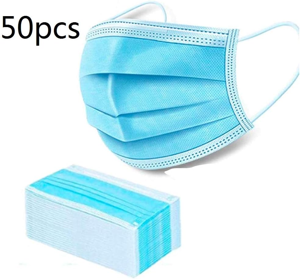 Notekd Disposable 𝐌𝐀𝐒𝐊, 3-Layer 𝐌𝐀𝐒𝐊𝐒, Anti Dust Breathable Disposable Earloop Mouth Face 𝐌𝐀𝐒𝐊, Comfortable Medical Sanitary Surgical 𝐌𝐀𝐒𝐊 (E:200PC)