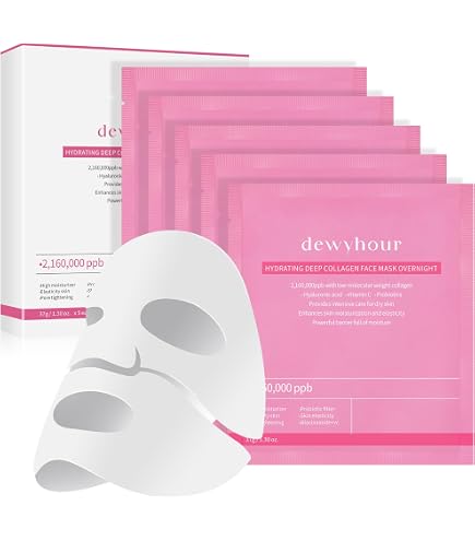 Masques Feuilles Imprégnés De Collagène Végétal - Lot De 10 - DR TEMT - Neuf