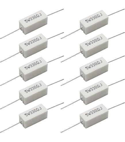 Resistenza Cermet 10 Resistenze Cermet Da 0.22 Ohm, 5 Watt, Tolleranza 5%, Filo Avvolto - Spedizione Gratuita USA Resistenza 5 Watt 5% Filo Avvolto