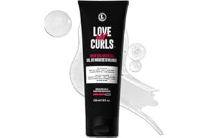 Love Ur Curls Irish Sea Moss Hair Gel, Medium Hold Hair Styling Curling Gel for Defined Curly Hair, Waves & Coils, Vegan, Cruelty Free, 236mL