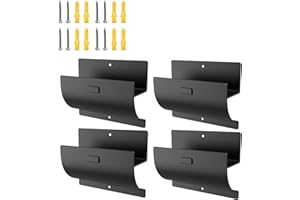 Juformin Heavy-Duty Ladder Hanger-Wall Mount Ladder Hook-Garage Wall Wheelbarrow Hangers-4 Pack