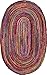 nuLOOM Tammara Bohemian Hand Braided Accent Rug, 3' x 5' Oval, Multi