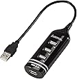 Hama USB 2.0 Hub 1:4 Black, Bus-powered