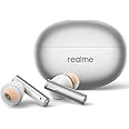 realme Air 6 True Wireless Earbuds, 50dB Active Noise Reduction, Hi-Res Sound, LHDC, 12.4mm Dynamic Bass Driver, 6 Mics Clear Call, 40H Battery, Bluetooth 5.3, IP55 Water Resistance, Flame Silver