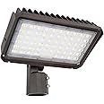 kadision 200W LED Flood Light with Dusk-to-Dawn Photocell, 200W/150W/100W Adjustable Super Bright 26000lm 5000K 100-277V IP65 Waterproof, Slip Fitter Mount LED Parking Lot Light, ETL Listed