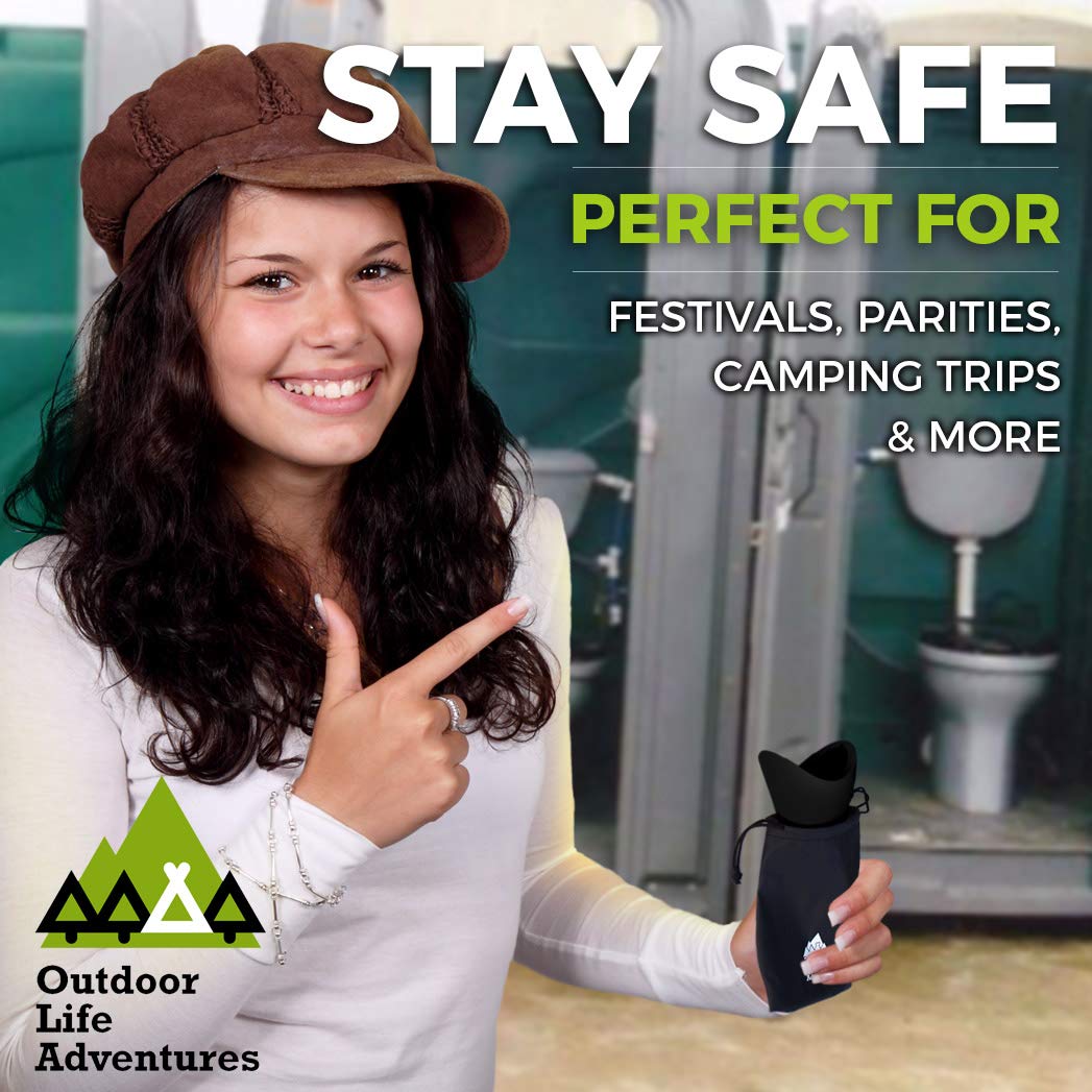Outdoor Life Adventures Portable Female Urination Device Black