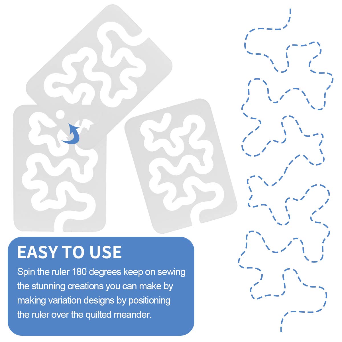 Using Quilting Templates Sewing Machine Domestic Free Motion Quilting Templates Rulers Transparent for A Simple Meander and A Great Secondary Quilting Design
