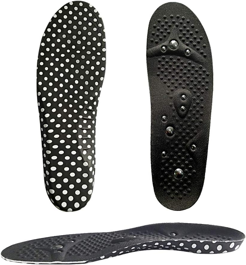 COMFORFEET Foot Massaging Shoe Inserts Magnetic Therapy Insoles Acupunture Magnetic Slimming Insoles for Weight Loss Magnet Massage Insoles Magnetic Point Pressure Insoles Arch Support Shoe Inserts