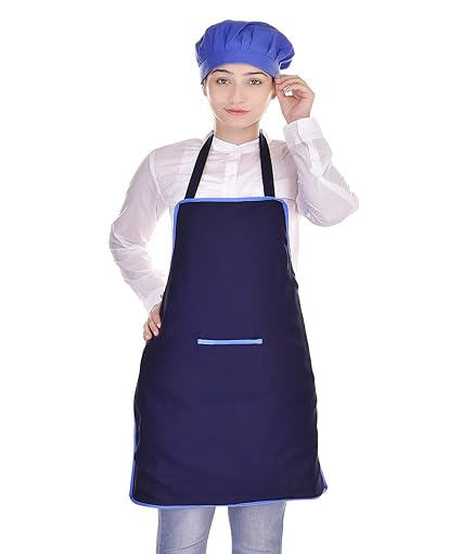 Switchon Polyester Waterproof Free Size Apron With Cap