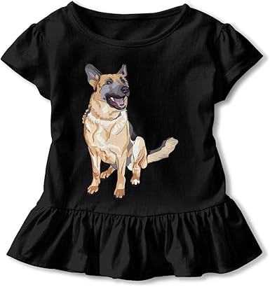 Amazon Com Odls7 German Shepherd Dog Baby Girls Newborn Short