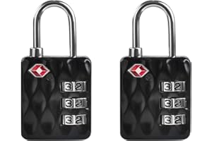 UP Security TSA Locks for Luggage, Combination Lock for Locker, 3 Digit Padlock Combination, Combo Small Padlock, for Gym Loc