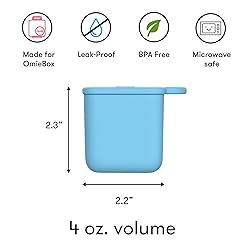 OmieBox (2 pack) Leakproof Dips Containers To