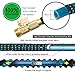 25FT Expandable Garden Hose, Water Hose with 3/4 inch Solid Brass Fittings, 50' Expanding Hoses with Extra Strength Fabric, Outdoor Flexible Hose with Multi-Layer Latex Core, Lightweight Yard Hose