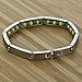 Stainless Steel Link Santeria Inside Green Yellow Orula Babalawo Bracelet 8