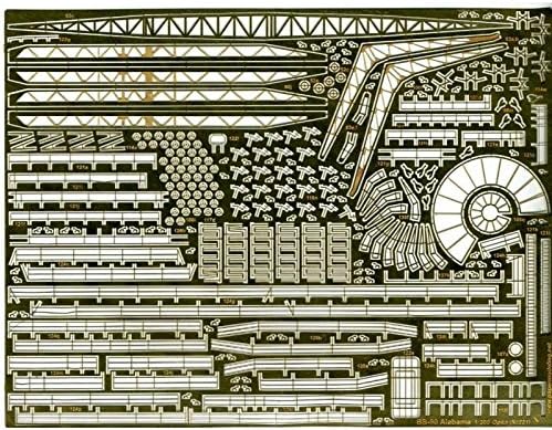 PHOTO-ETCHING TO MILITARY FLEET BATTLESHIP BB-60 ALABAMA 1942 1/200 OREL 221/1