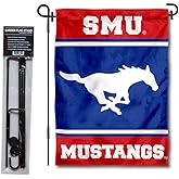 Southern Methodist Mustangs Garden Flag with Stand Holder
