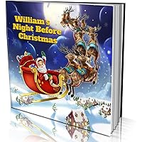 Personalized Story Book by Dinkleboo -"Night Before Christmas" - for Kids Aged 0 to 8 Years Old - A story about your child wa