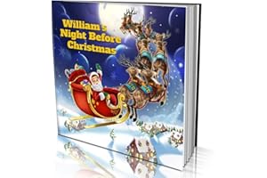 Personalized Story Book by Dinkleboo -"Night Before Christmas" - for Kids Aged 0 to 8 Years Old - A story about your child wa