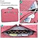 Brinch Multi-functional Suit Fabric Portable Laptop Carrying Bag for 15-15.6 Inch Laptop / Tablet / Macbook / Notebook - Light Pink