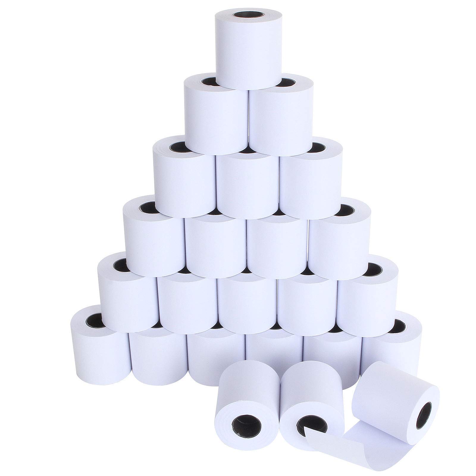 Photo 1 of 24 Pack 2 1/4" x 98 ft Adding Machine/Calculator Rolls Adding Machine Tape Paper Receipt Paper for Cash Registers, Printing Calculators