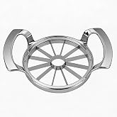 Tazoueoo Apple Slicer, 12-Blade Stainless Steel Apple Cutter &amp; Corer | Fruit slicer for 12 slim wedges, pies and snack prep; broad handles for steady downward pressure