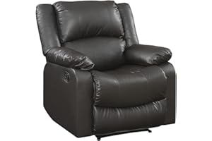 LIFESTYLE SOLUTIONS Relax A Lounger Warren Reclining Armchair, Standard, Java
