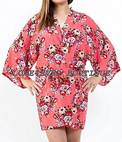 Maternity Robes, Nursing Robes, Hospital Gown, Bridesmaid Robes (Coral)