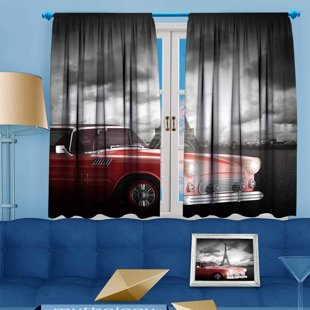 Amazon Com Prunus Blackout Curtain Istic Image Of Effel Tower