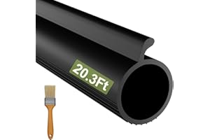 NAYOTAA Garage Door Seals Bottom Rubber, 20.3FT P Bulb Garage Door Bottom Seal Replacement, TPE Garage Door Seal for Weatherproofing, Garage Door Weather Stripping Bottom Seal Fit Overhead Door Bottom Sealing