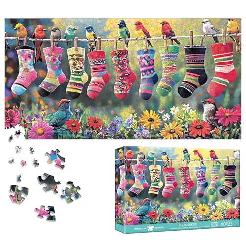 Puzzles 1000-birds and Socks