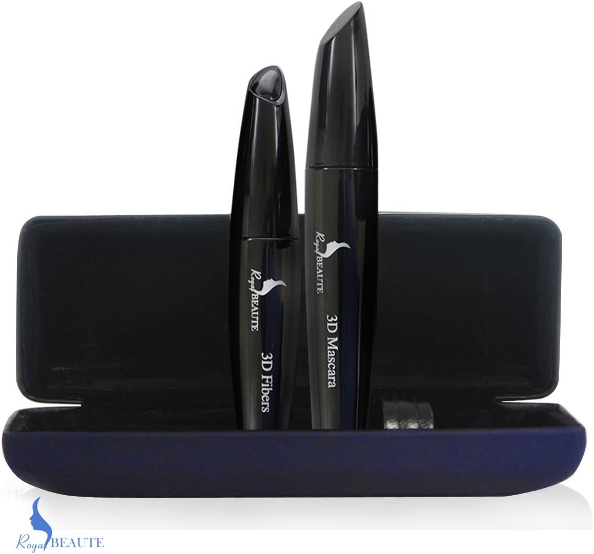 Royal Beaute?Best 3D Mascara,Original Natural Fiber Lash Mascara for Length,Thickness & Darkness.Instructions & Travel Case Included With All Orders. by Royal Beaute