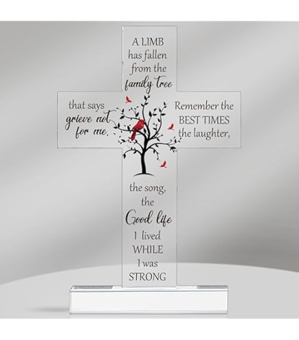 Amazon.com: PVOPVO Memorial Cross Gifts, Sympathy Gifts for