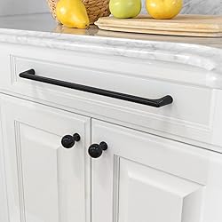 Amerdeco 10 Pack Matte Black Cabinet Pulls 10