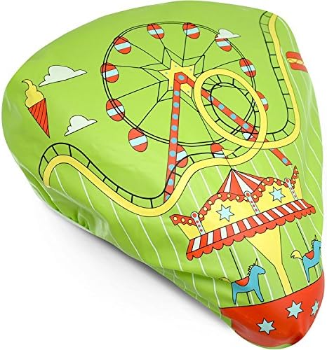 Waterproof Bike Seat Cover - Bicycle Saddle Rain Protection (Roller Coaster)