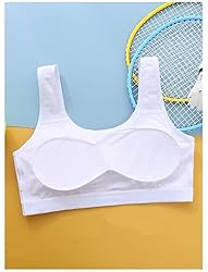 Herepai Big Girls' Sports Bra with Breathable Pads
