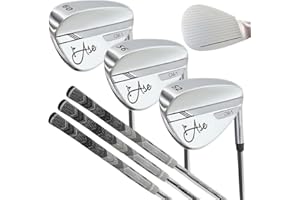 ASE GOLF Ase Premium CM-1 Golf Wedges - Full Face Grooves + Milled Face Wedges, Singles or Set for Men 50/52/54/56/58/60 Degree Clubs