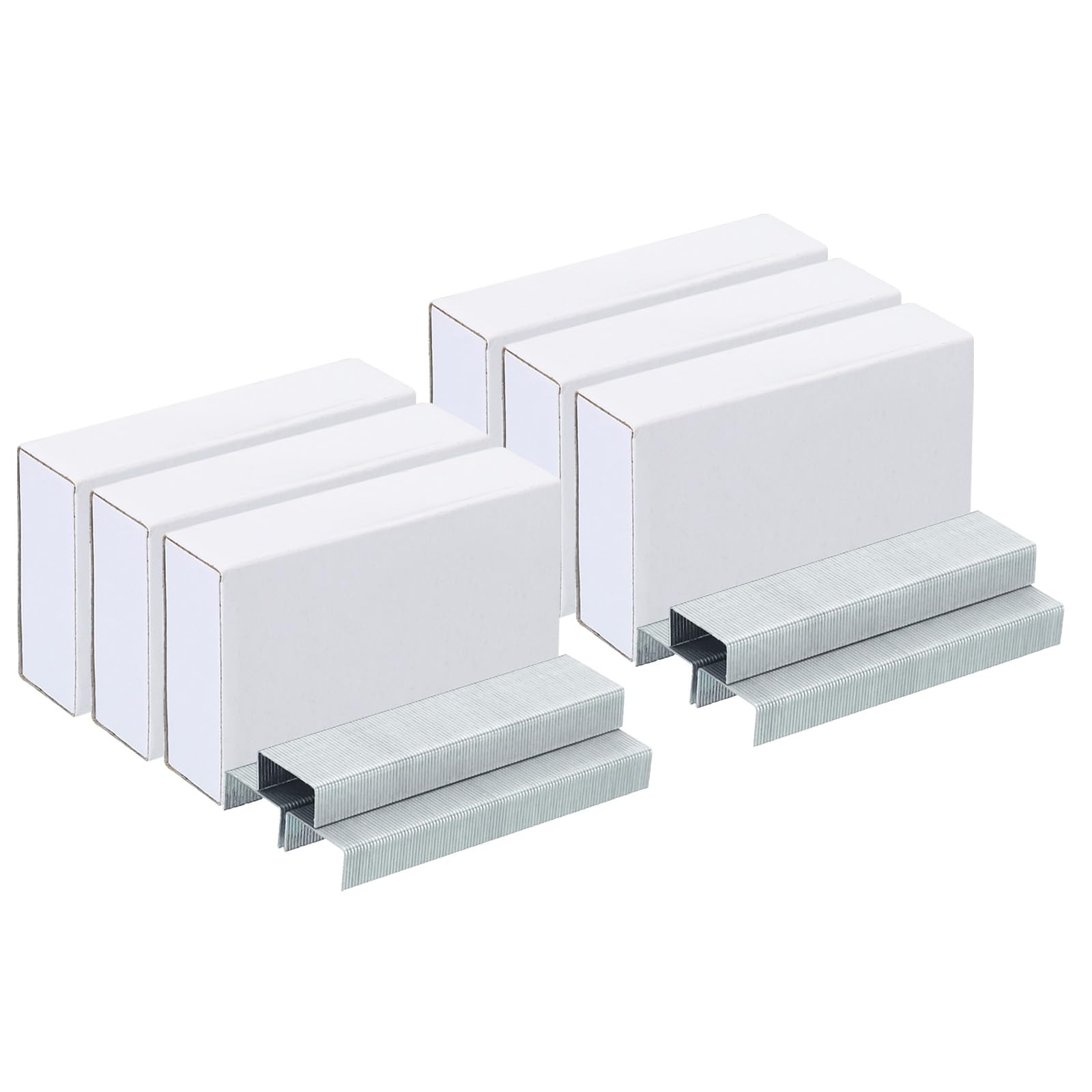 PATIKIL Staples for Stapler, 6 Pack(1000Pcs Staples Per Pack) 26/6 Standard 1/4 Inch Length Staples Jam Free for Home Office Supplies, Silver Tone