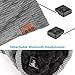 Pococina Upgraded 4.2 Bluetooth Beanie Music Hat Winter Knit Hat Cap Wireless Headphone Musical Speaker Beanie Hat as Christmas Birthday Gifts for Men Women Teen Girls Boys, Built-in Mic - 028 Gray